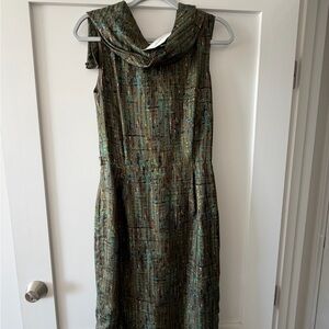 MaxMara Multicolor Textured Midi Dress